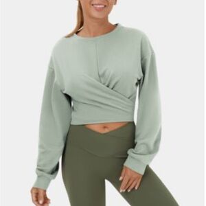 Women's Silt Green L Wrap Top p2p 22”